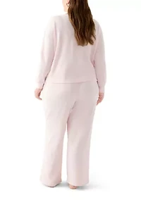 Women's Brushed Mini Thermal Pajama Set