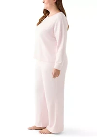 Women's Brushed Mini Thermal Pajama Set