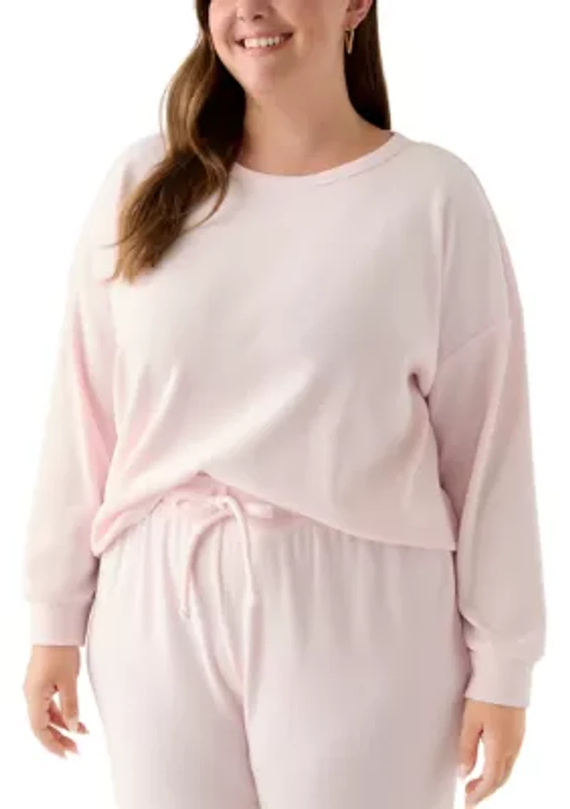 Women's Brushed Mini Thermal Pajama Set