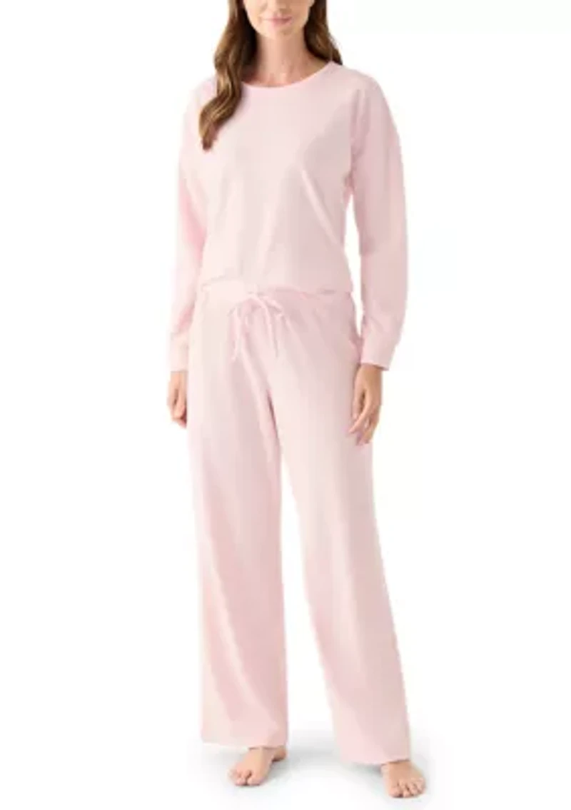 Women's Brushed Mini Thermal Pajama Set
