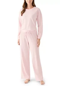 Women's Brushed Mini Thermal Pajama Set