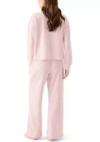 Women's Brushed Mini Thermal Pajama Set