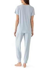 Women's Short Sleeve and Jogger Set