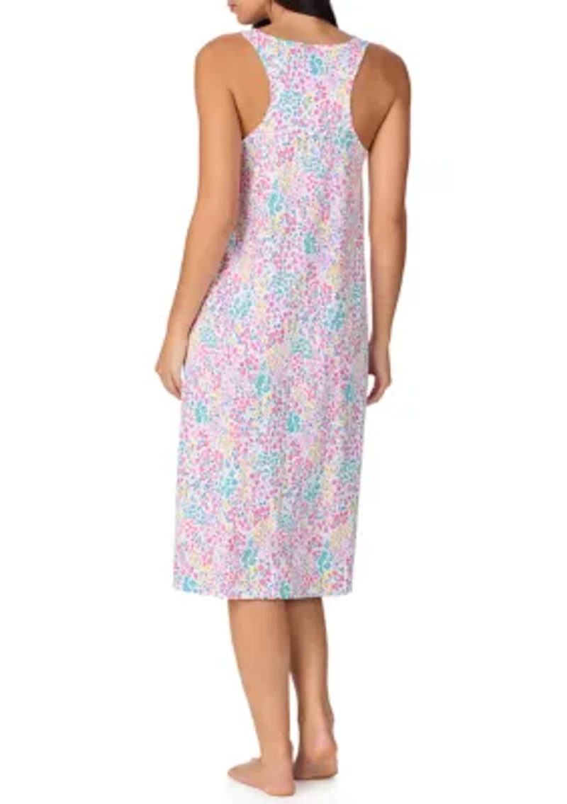 Women's Sleeveless Midi Night Gown