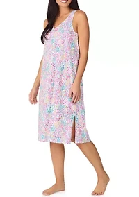 Women's Sleeveless Midi Night Gown