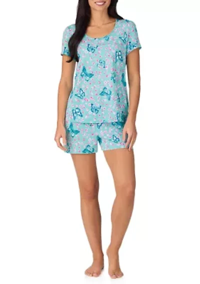 Women's Short Sleeve Shorts PJ Set