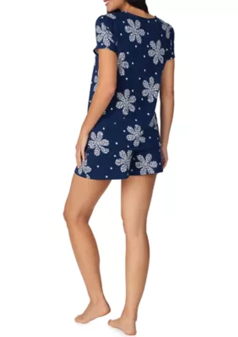Women's Short Sleeve Shorts PJ Set