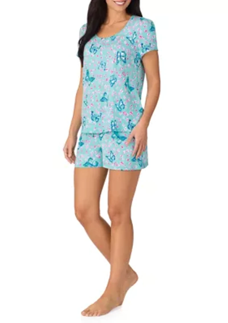 Women's Short Sleeve Shorts PJ Set