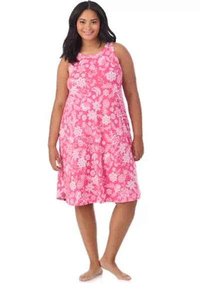 Plus Sleeveless Midi Gown