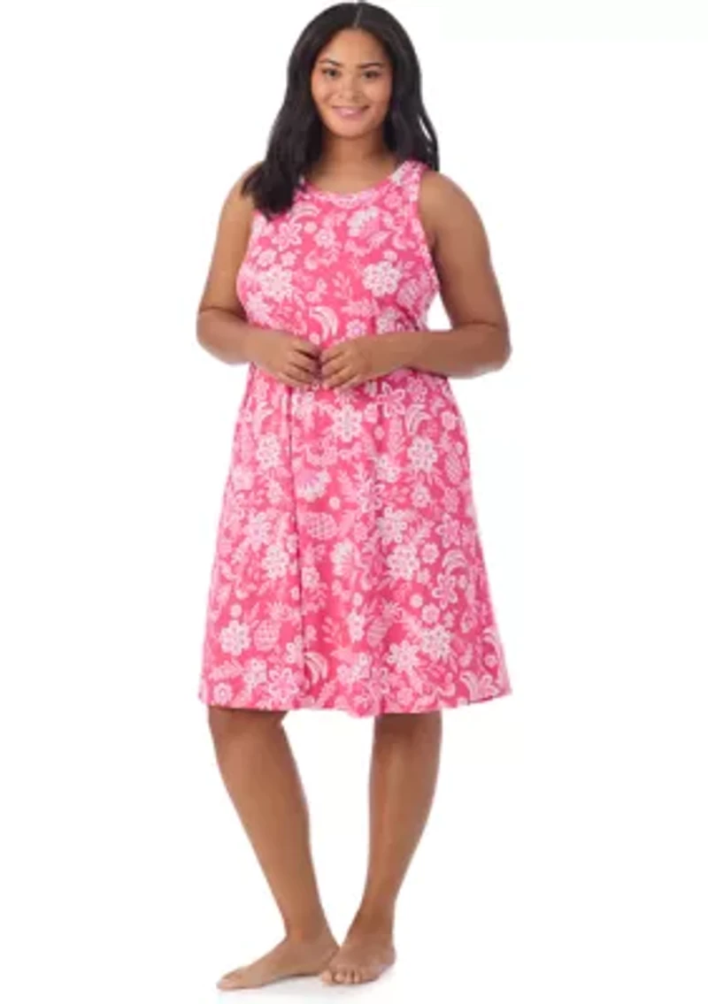 Plus Sleeveless Midi Gown