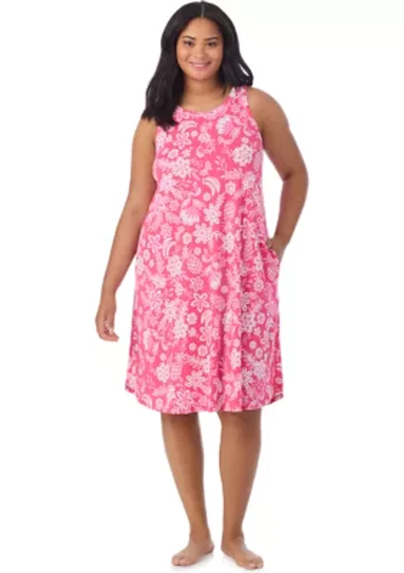 Plus Sleeveless Midi Gown