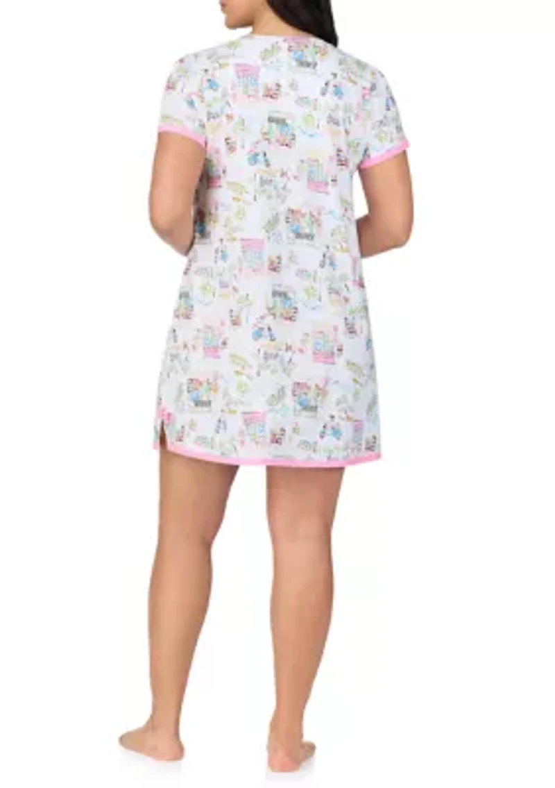 Women's Short Sleeve Sleep Shirt