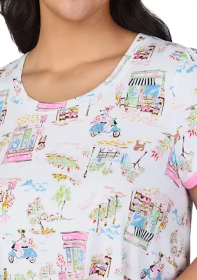 Women's Short Sleeve Sleep Shirt