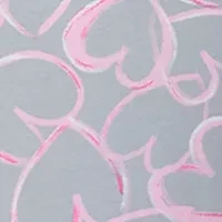 Plus Short Sleeve Printed Cropped Pajama Set