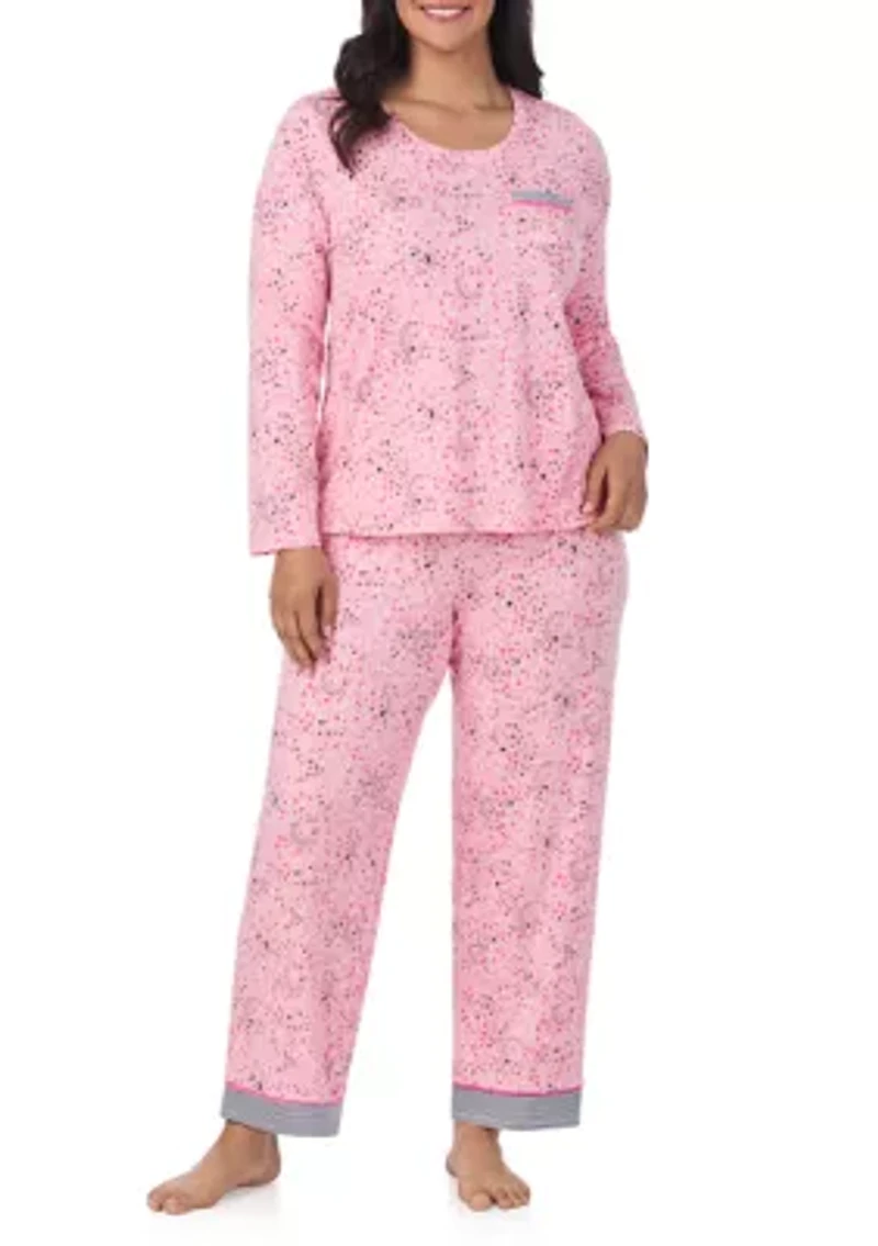 Long Sleeve Top and Pants Pajama Set