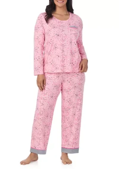 Long Sleeve Top and Pants Pajama Set