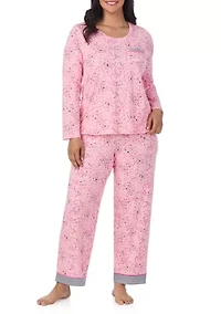 Long Sleeve Top and Pants Pajama Set
