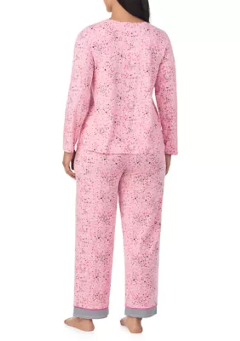 Long Sleeve Top and Pants Pajama Set