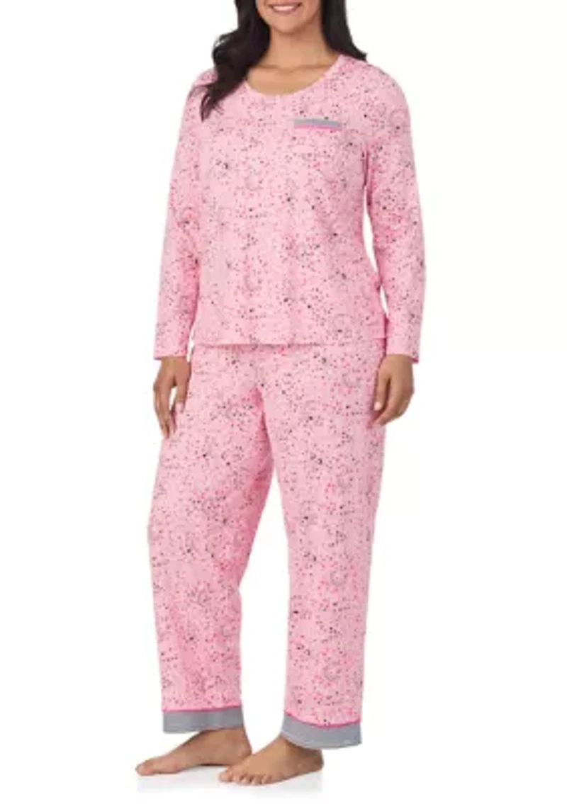 Long Sleeve Top and Pants Pajama Set