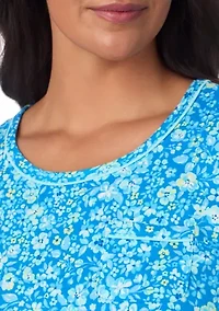 Women's Short Sleeve Bermuda Shorts Pajama Set