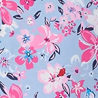 Plus Short Sleeve Printed Cropped Pajama Set