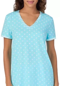 Cropped V-Neck Pajama Set