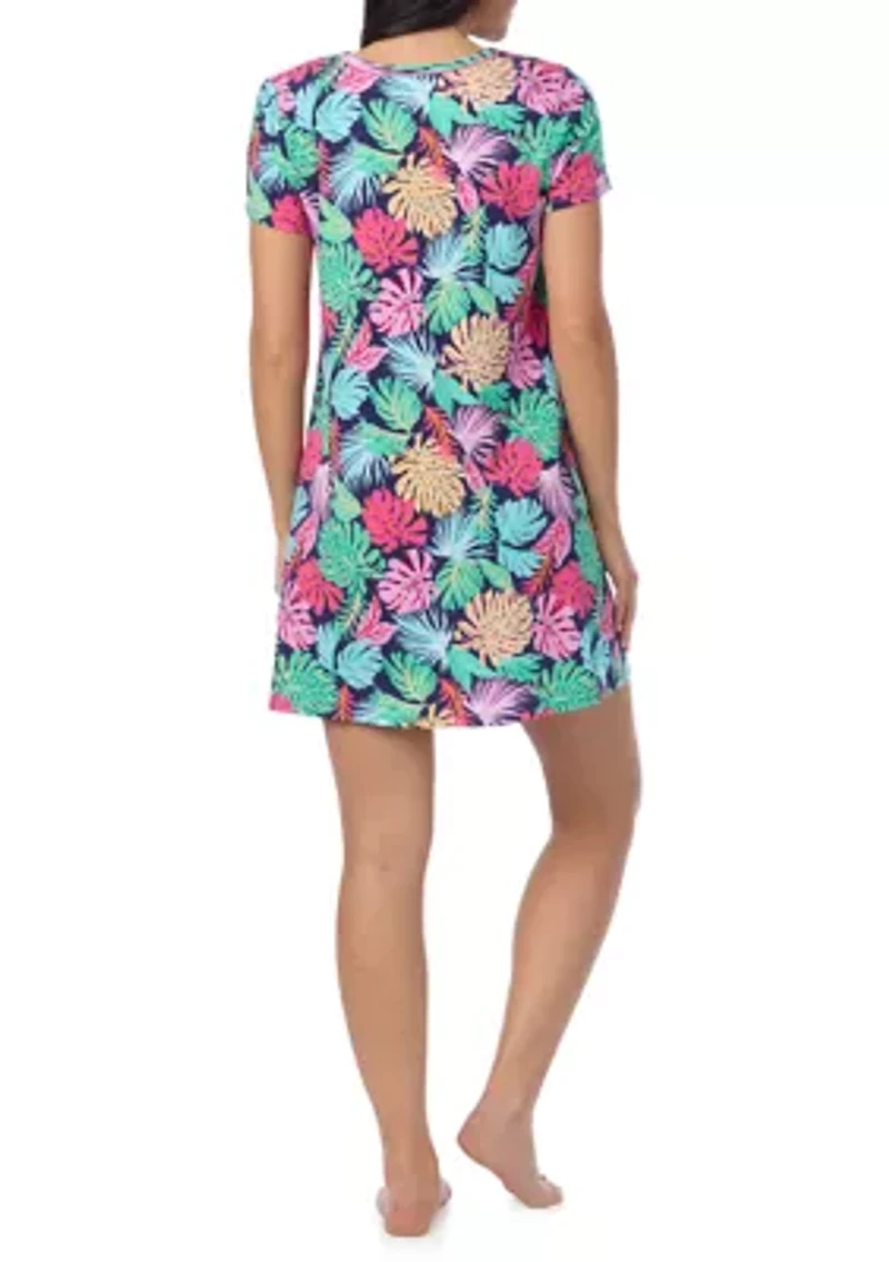 Short Sleeve Sleepshirt Nightgown