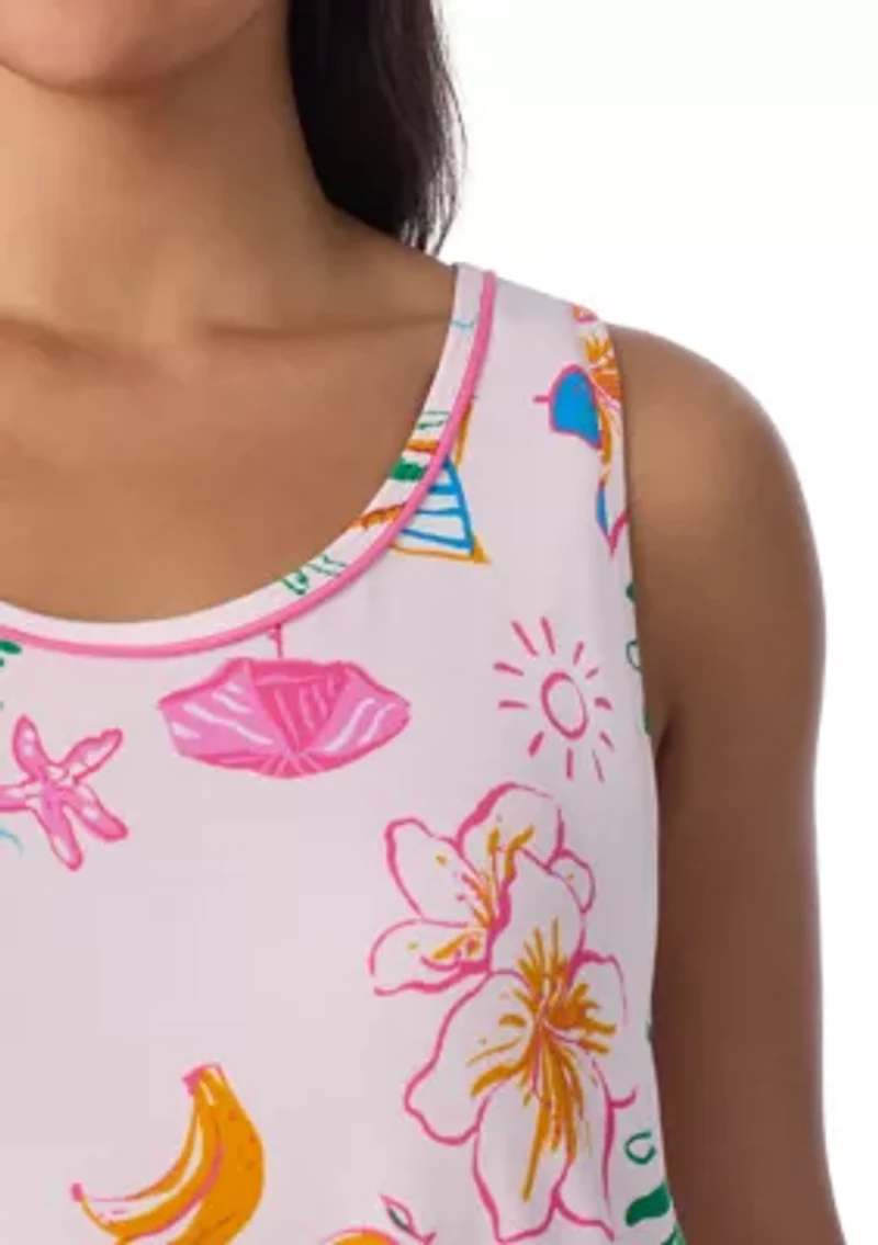 Sleeveless Ballet Midi Nightgown