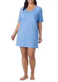 Plus Short Sleeve Sleep Shirt