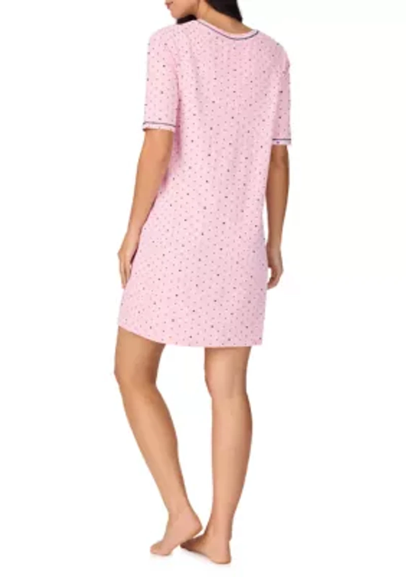 Moisture Wicking Elbow Sleeve Sleep T-Shirt