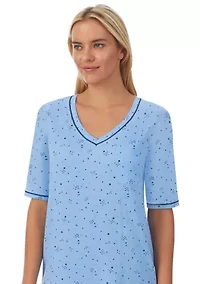 Moisture Wicking Elbow Sleeve Sleep T-Shirt