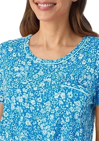 Cropped Print Pajama Set
