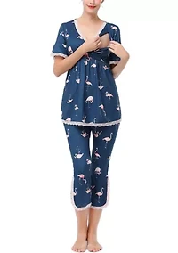 Koi Maternity Nursing PJ Set