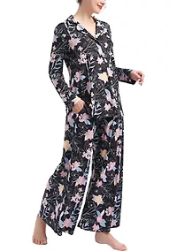 Lia Maternity/Nursing Floral Print Pajamas