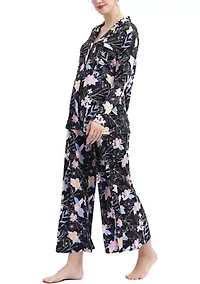 Lia Maternity/Nursing Floral Print Pajamas