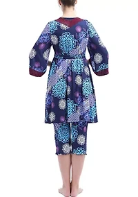 Natalie Maternity/Nursing Pajamas & Robe Set