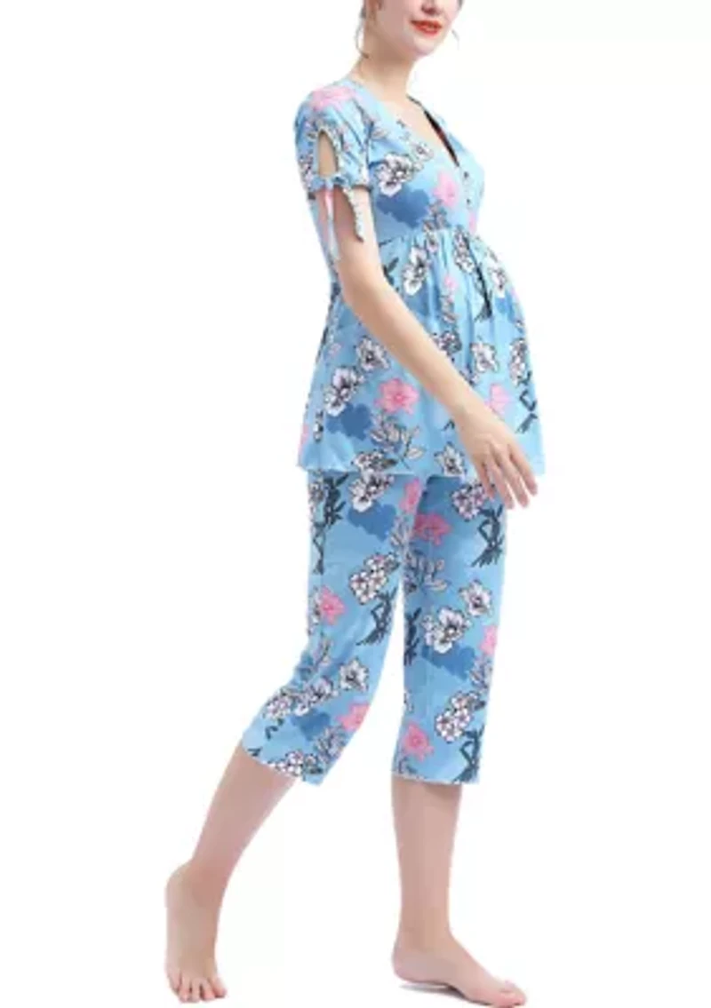 Daya Maternity/Nursing Pajama Set