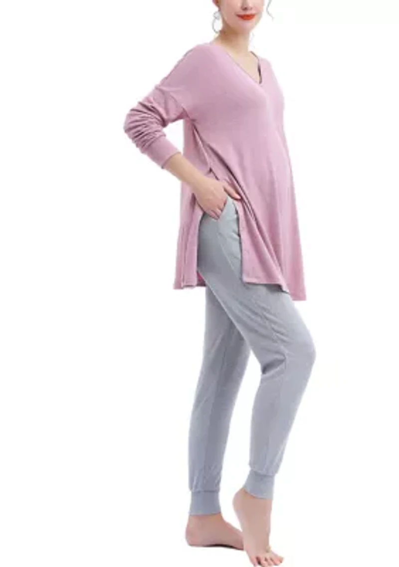 Emilia Maternity/Nursing Lounge Sweatshirt & Jogger Pants
