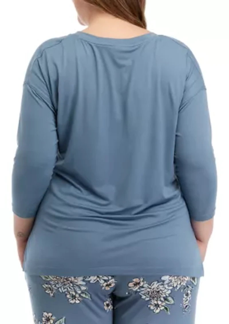 Plus Luxe V-Neck Sleep T-Shirt