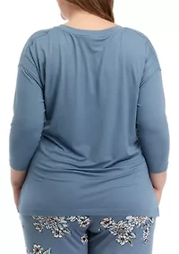Plus Luxe V-Neck Sleep T-Shirt
