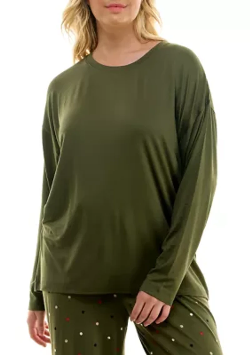 Plus Luxe Long Sleeve Sleep T-Shirt
