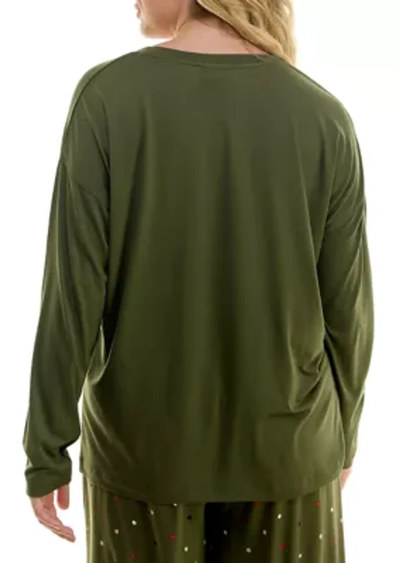 Plus Luxe Long Sleeve Sleep T-Shirt