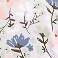 Plus Long Sleeve Printed Nightgown