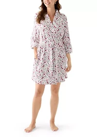 Waffle Knit Wrap Robe