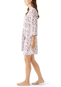 Waffle Knit Wrap Robe