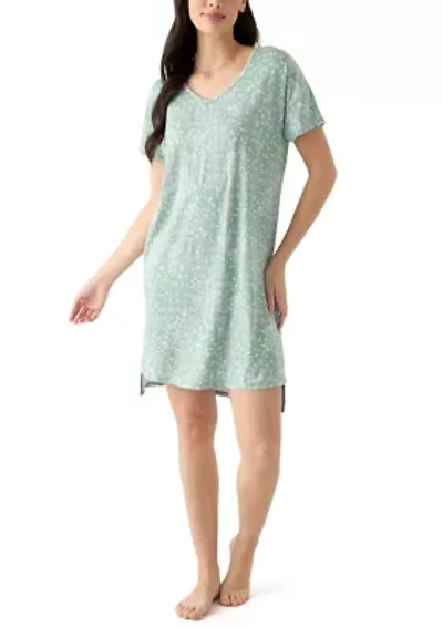 Short Sleeve Printed Sleepshirt