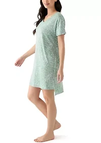 Short Sleeve Printed Sleepshirt