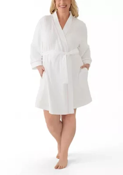 Plus Waffle Wrap Robe