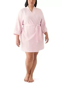 Plus Waffle Wrap Robe