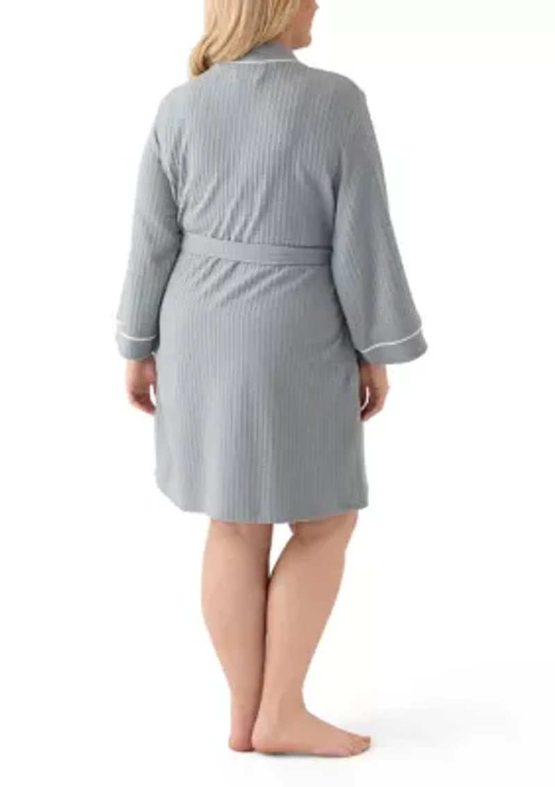 Plus Waffle Wrap Robe